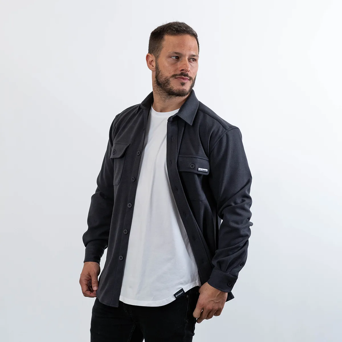 021 ESSENTIAL OVERSHIRT - GRAPHITE