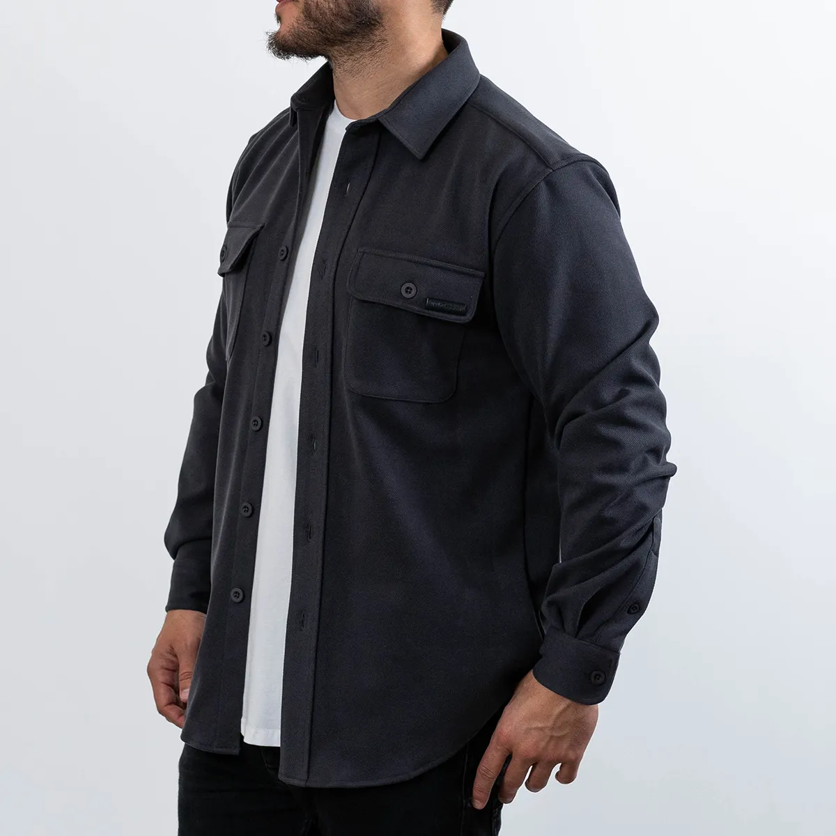 021 ESSENTIAL OVERSHIRT - GRAPHITE
