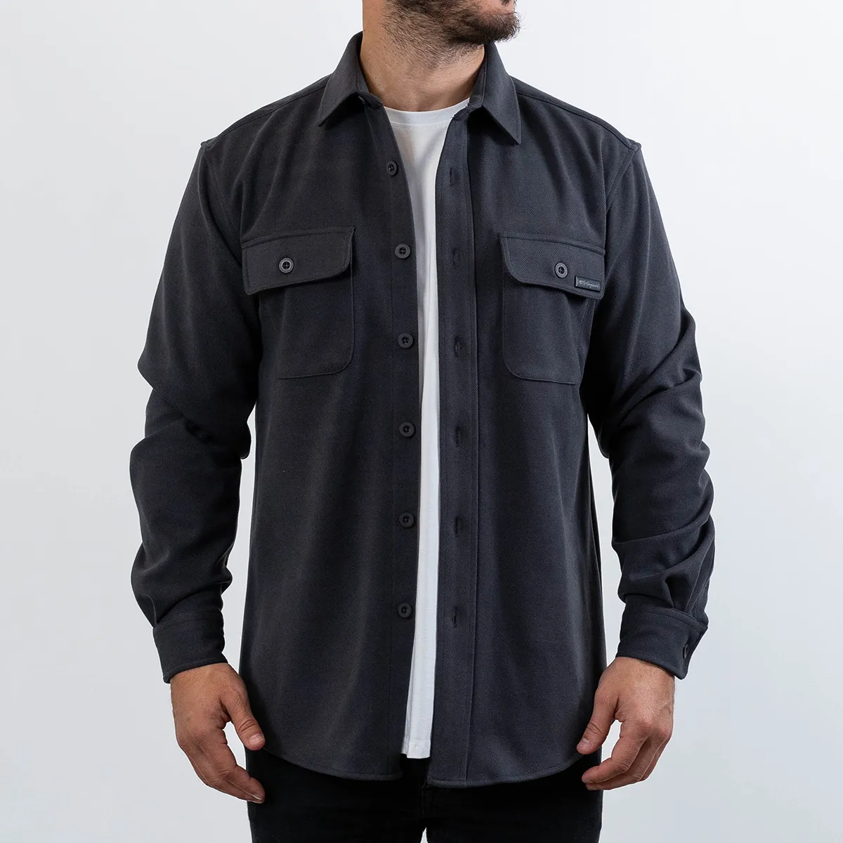 021 ESSENTIAL OVERSHIRT - GRAPHITE