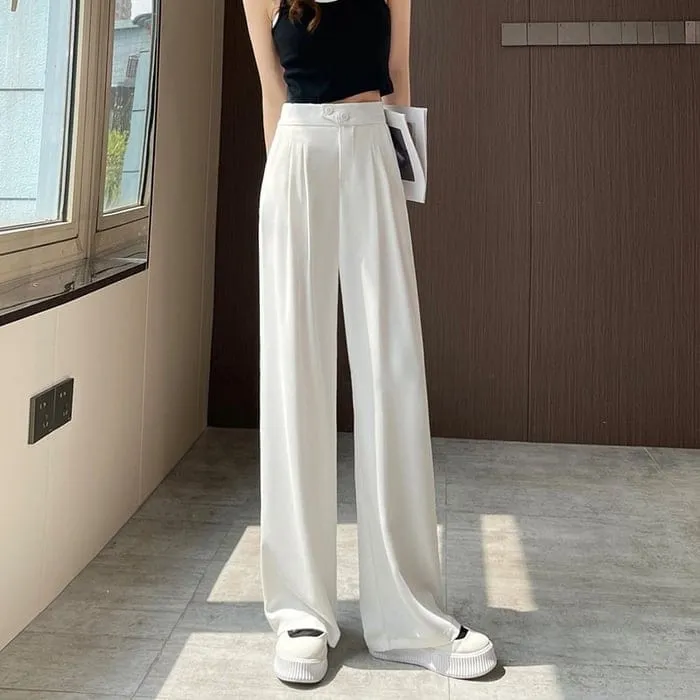 1 1 FREE | Pantalonia™ wide-leg, high-waisted trousers
