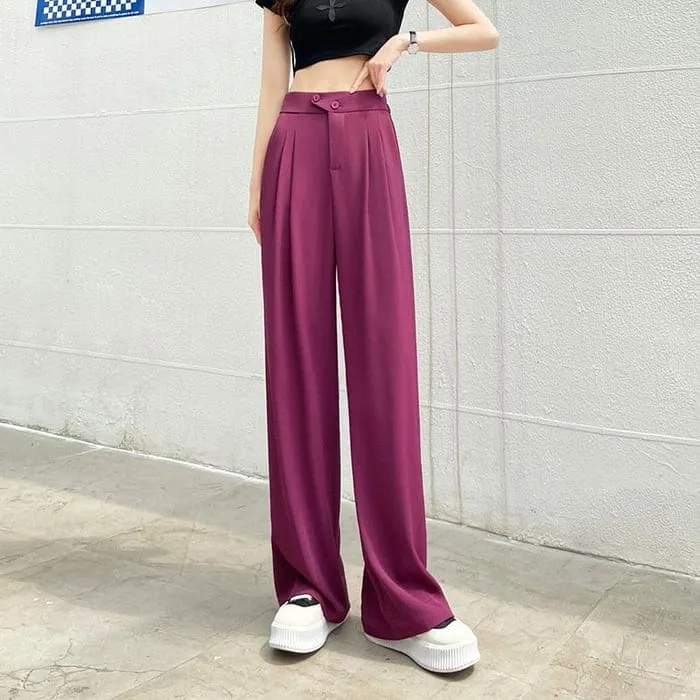 1 1 FREE | Pantalonia™ wide-leg, high-waisted trousers
