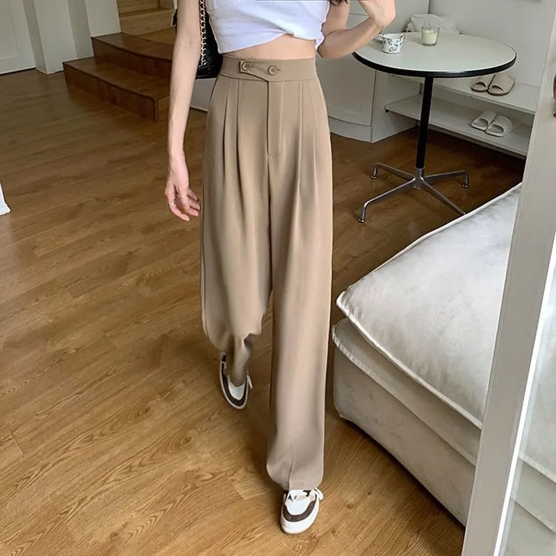 1 1 FREE | Pantalonia™ wide-leg, high-waisted trousers