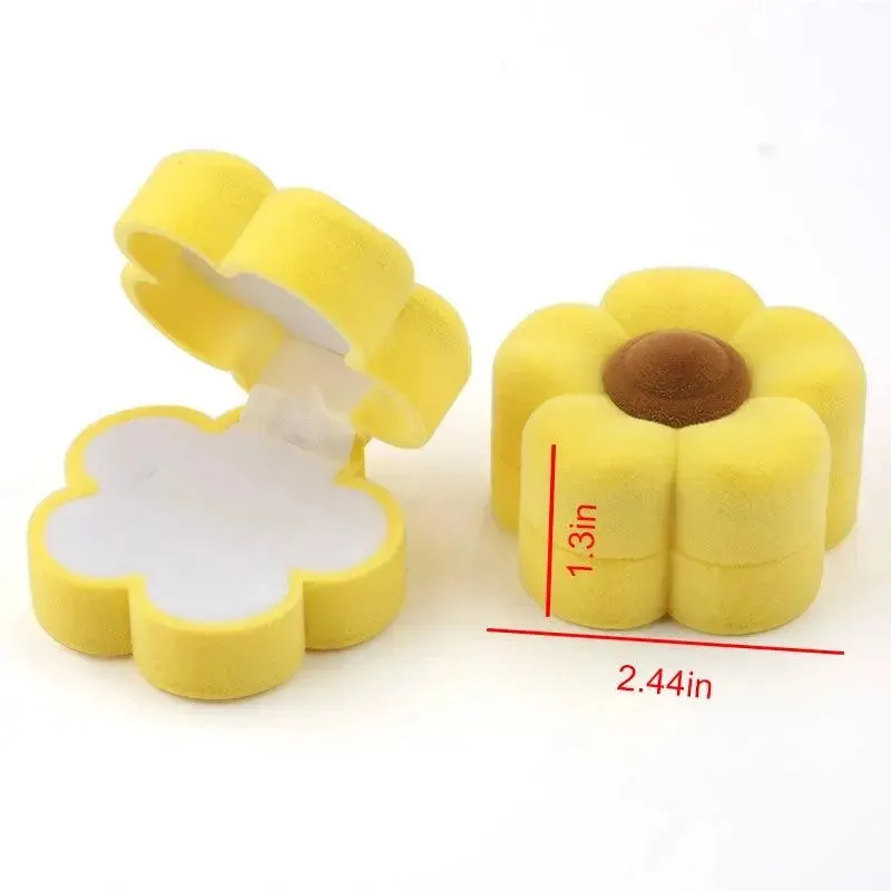 1 Piece Lovely Velvet Jewelry Box Container Wedding Ring Box for Earrings Necklace Bracelet Display Gift Box Holder 16 styles
