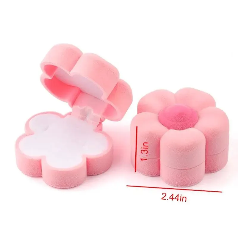 1 Piece Lovely Velvet Jewelry Box Container Wedding Ring Box for Earrings Necklace Bracelet Display Gift Box Holder 16 styles