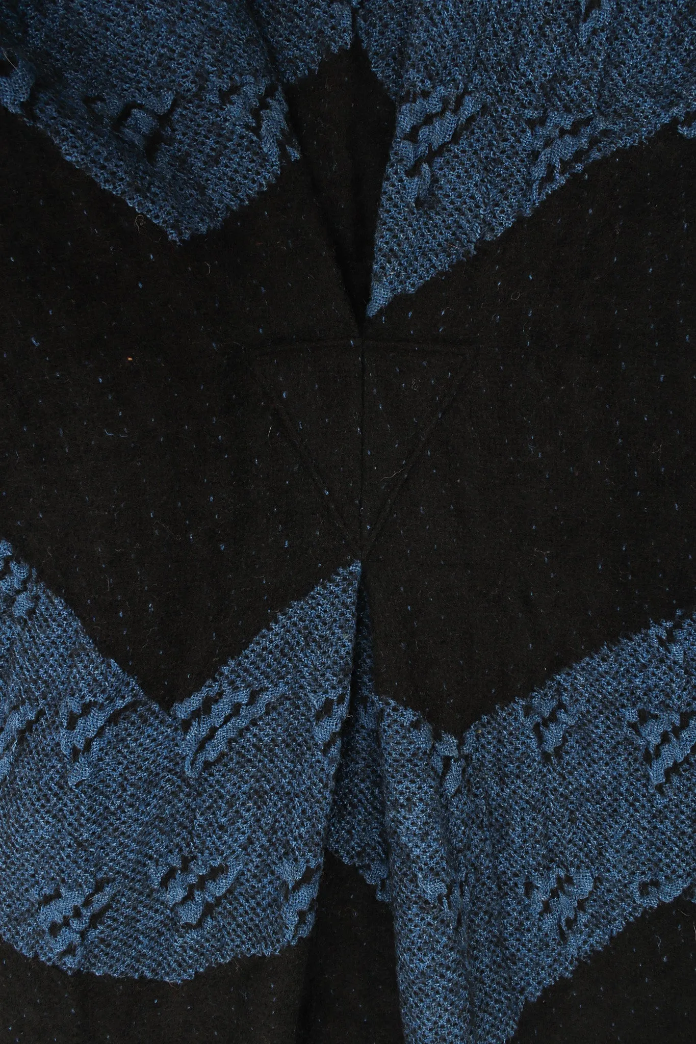 1980s Geo Stripe Textured Linen Duster