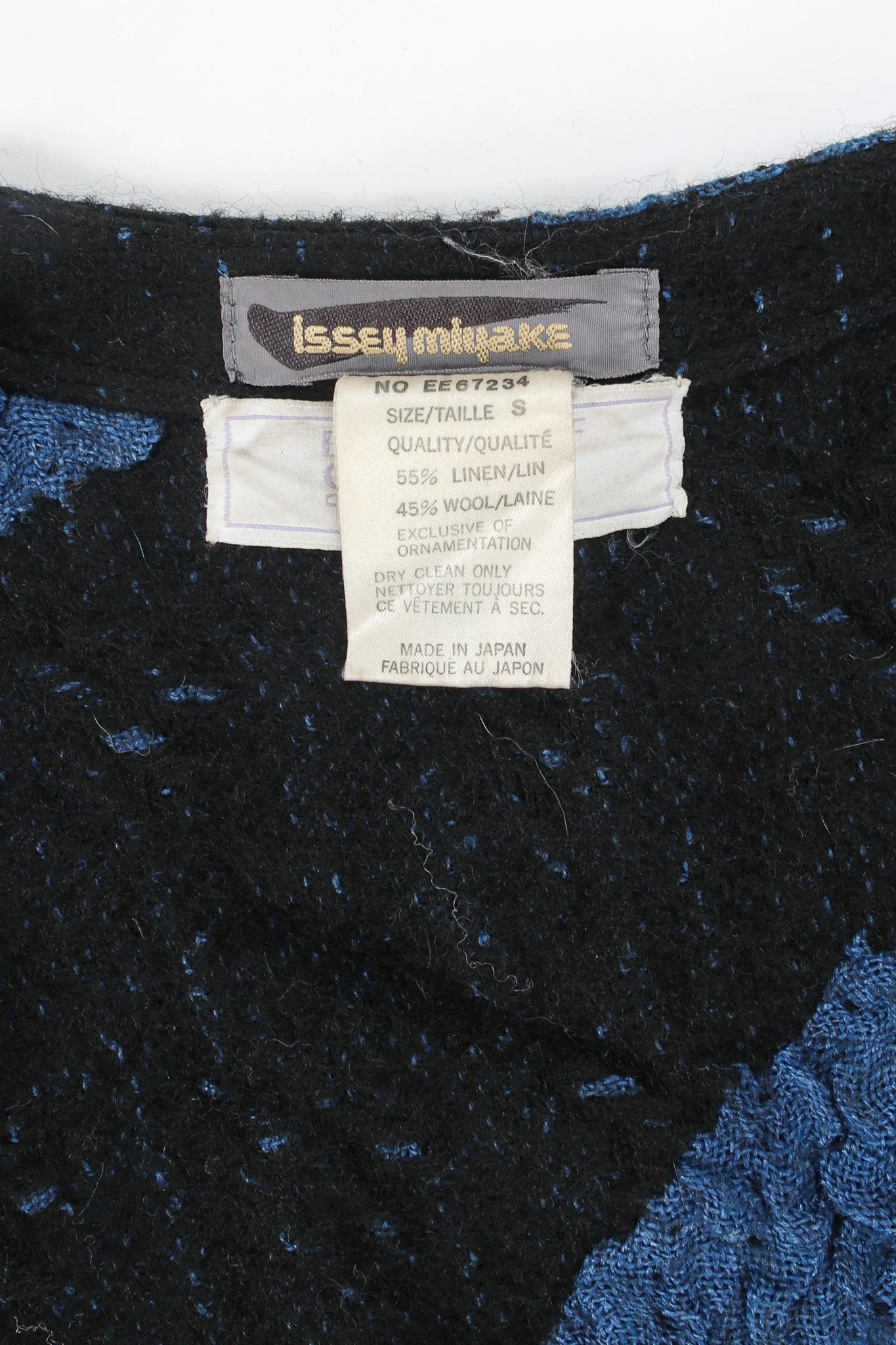 1980s Geo Stripe Textured Linen Duster