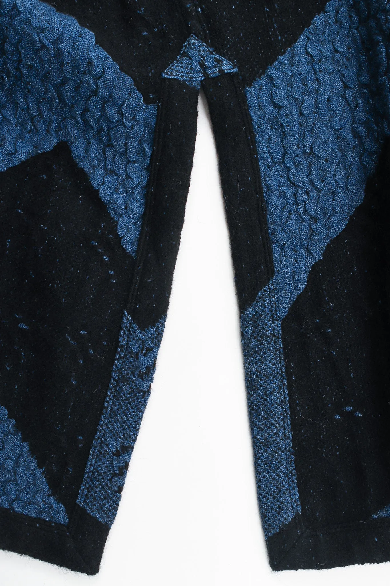 1980s Geo Stripe Textured Linen Duster