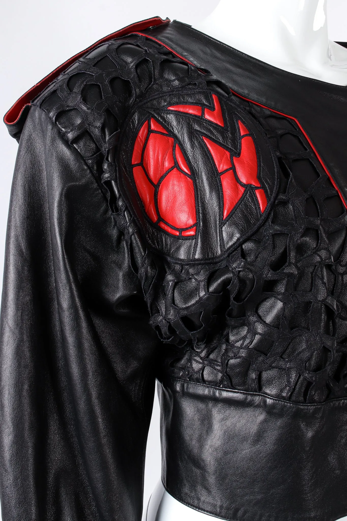 1984 S/S Cropped Leather Jacket