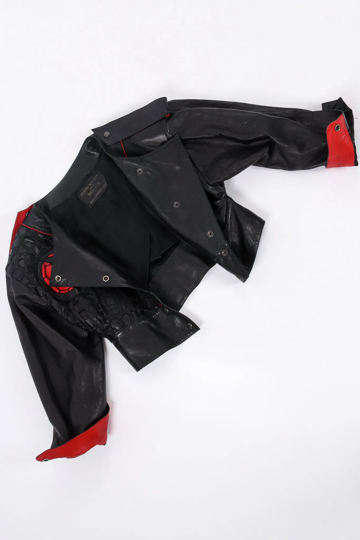 1984 S/S Cropped Leather Jacket