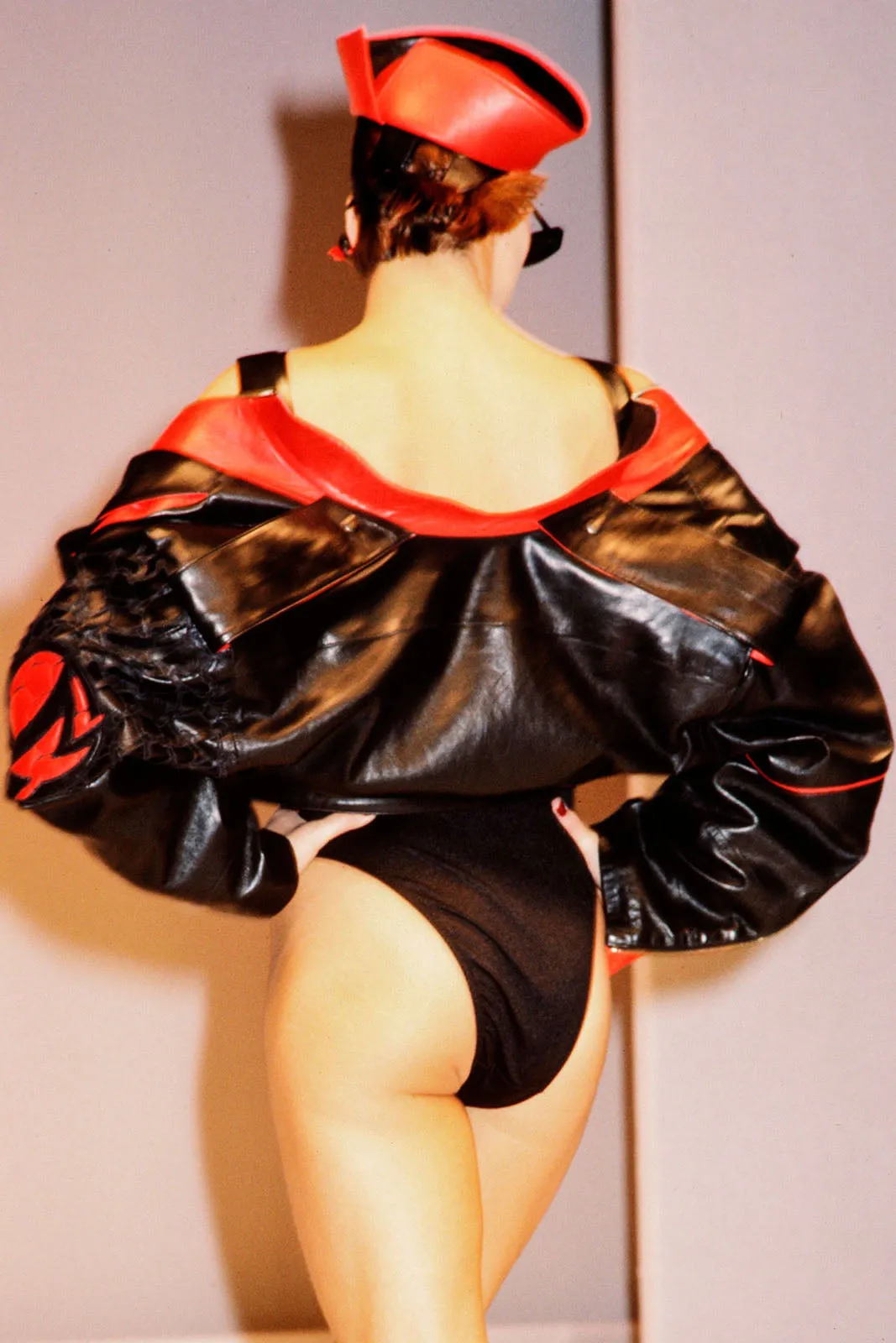 1984 S/S Cropped Leather Jacket