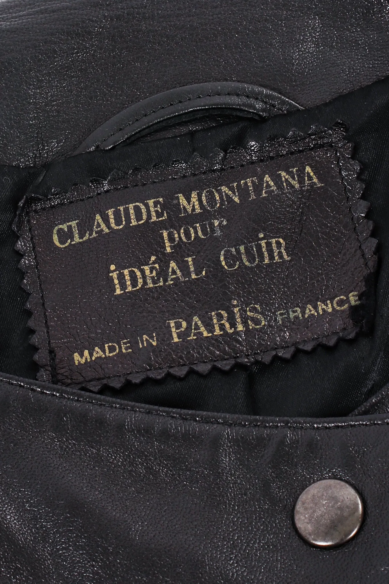 1984 S/S Cropped Leather Jacket