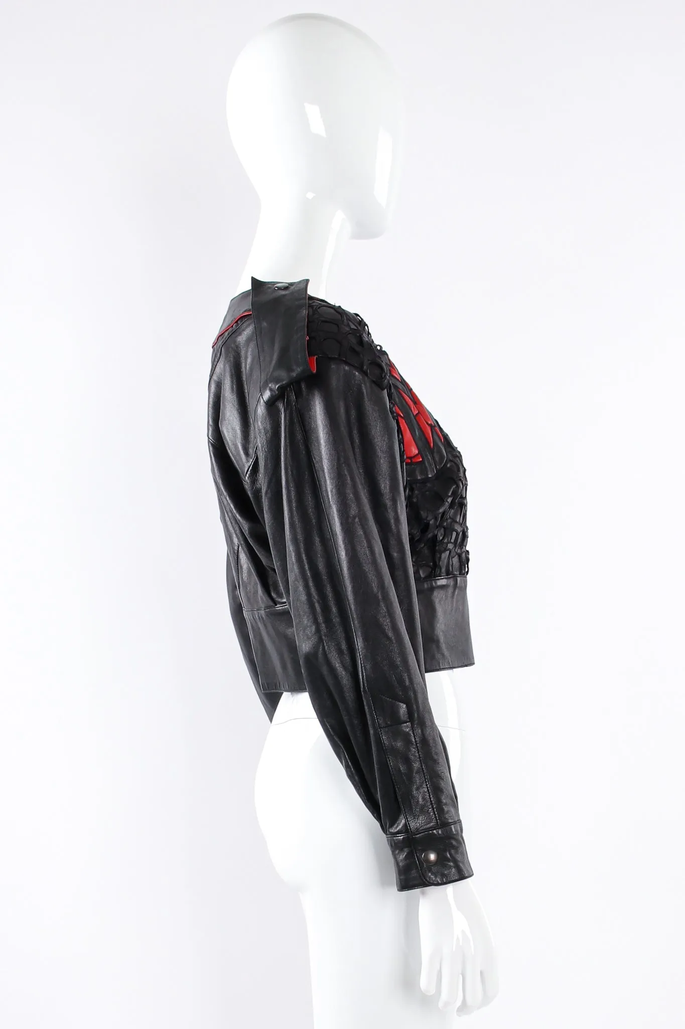 1984 S/S Cropped Leather Jacket