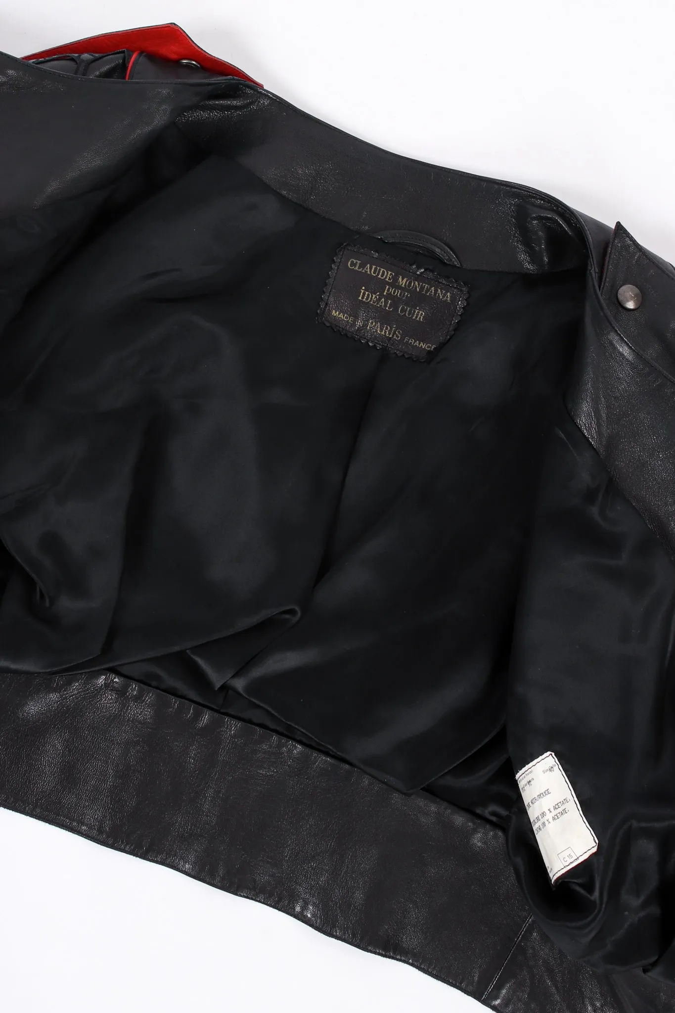 1984 S/S Cropped Leather Jacket