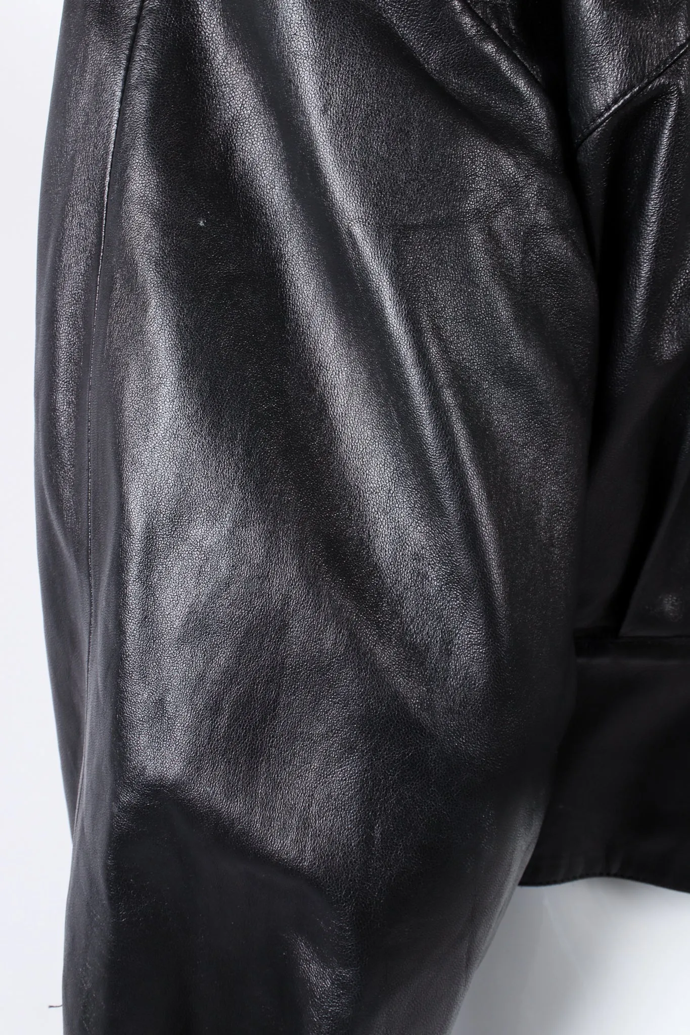 1984 S/S Cropped Leather Jacket