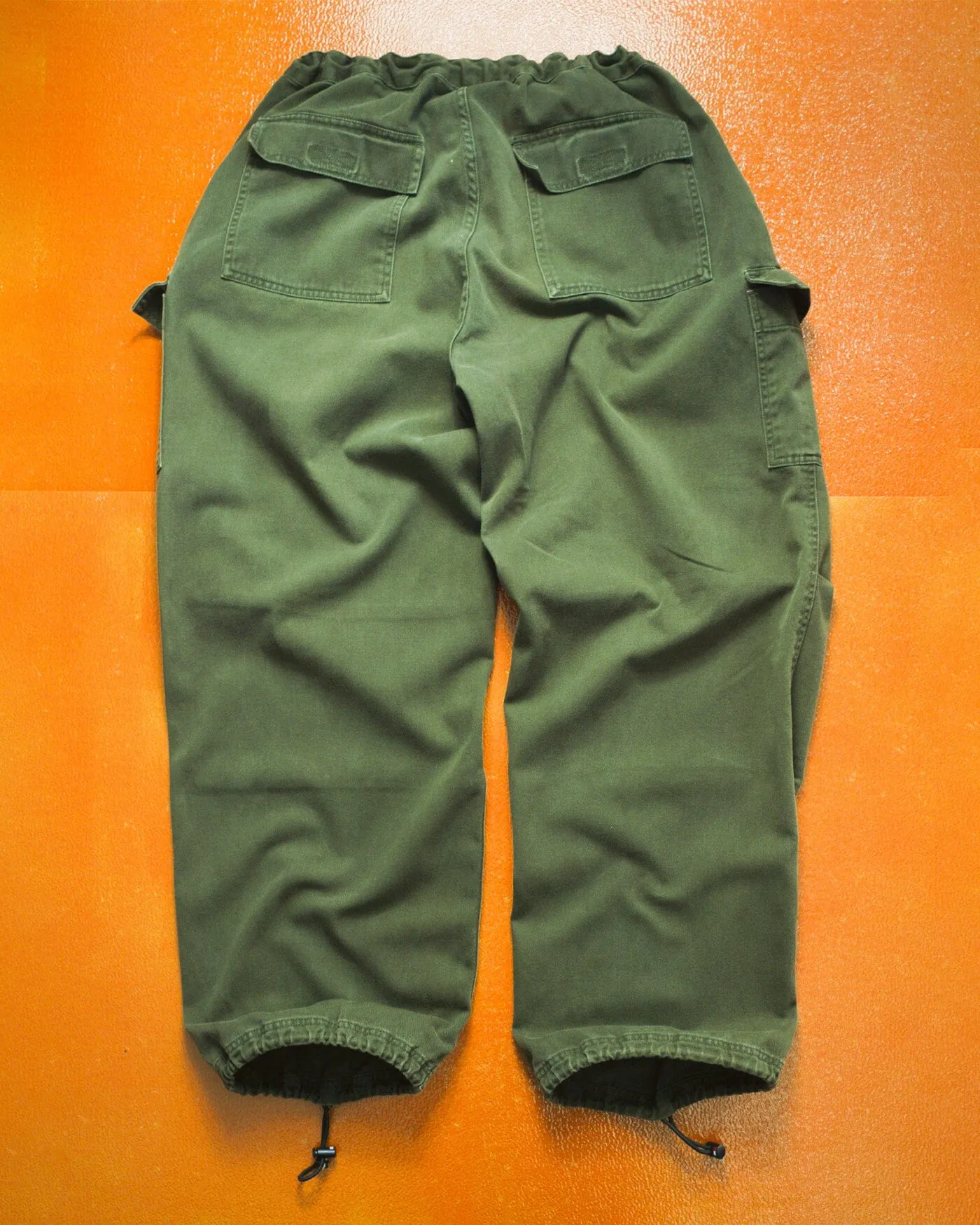 1999 Washed Green Military Style Wide Cargo Pants  (32~36)