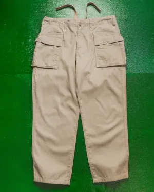 90s Dual Compartment Patch Pocket Tan Cargo Pants (~32~)