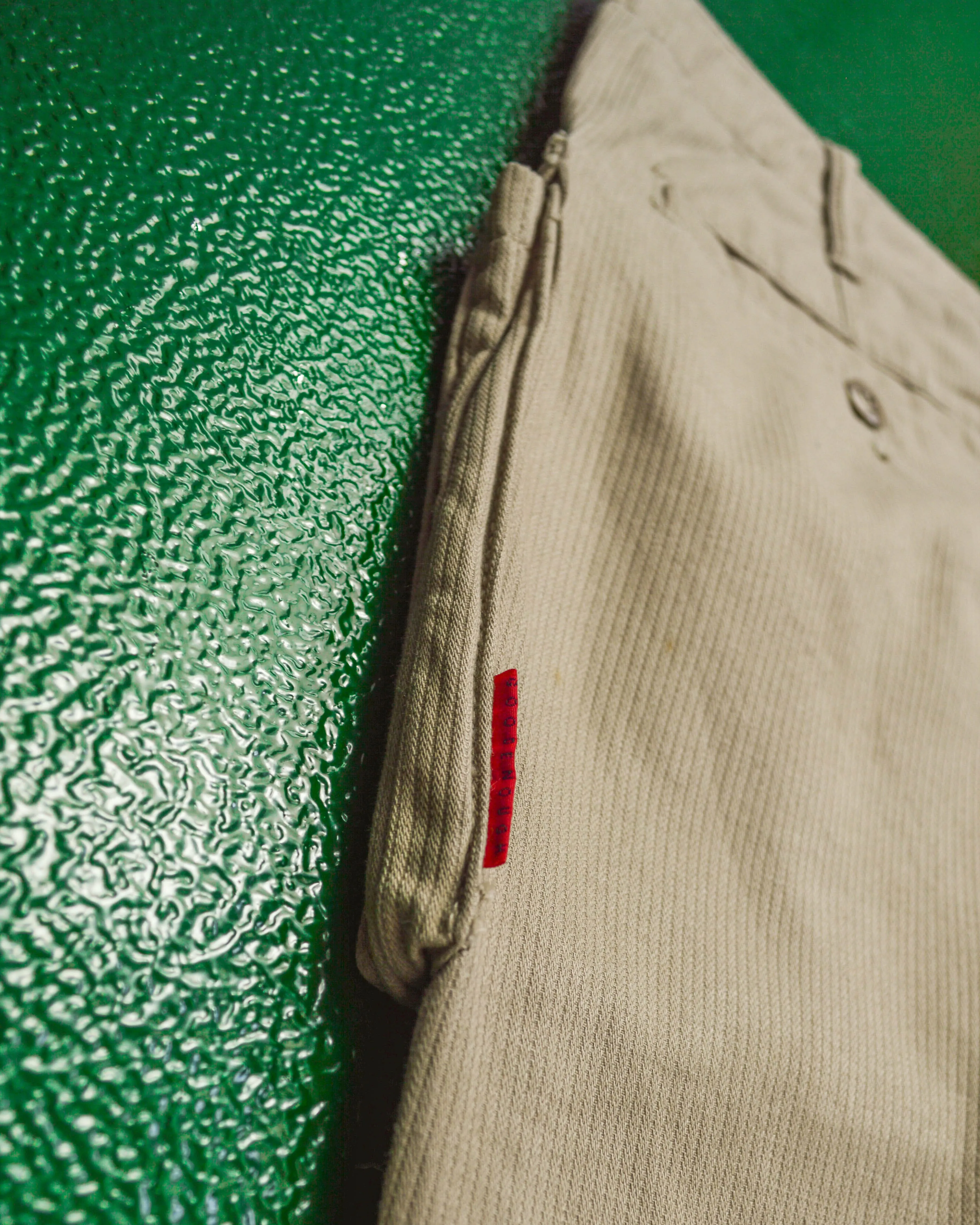 90s Dual Compartment Patch Pocket Tan Cargo Pants (~32~)
