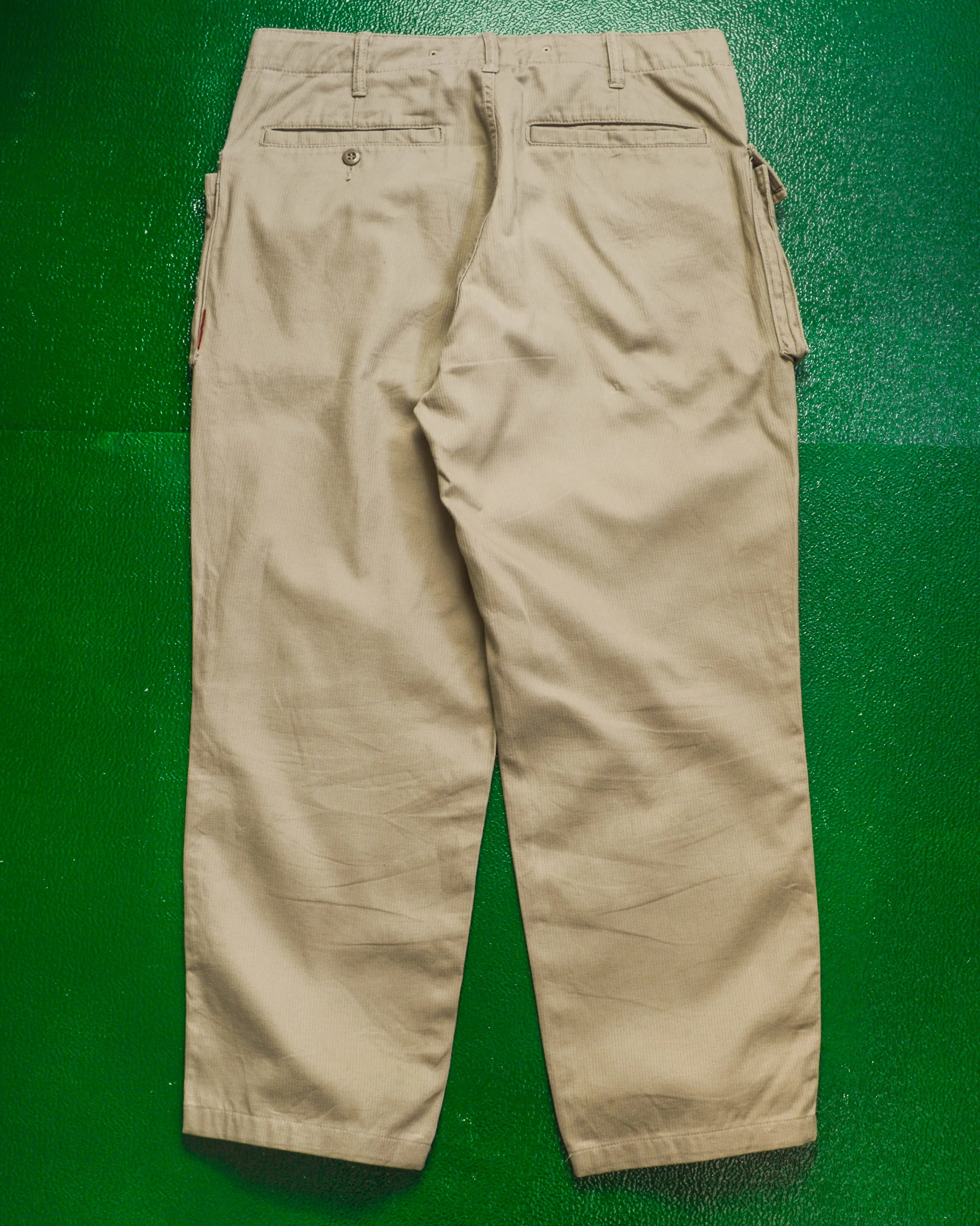 90s Dual Compartment Patch Pocket Tan Cargo Pants (~32~)