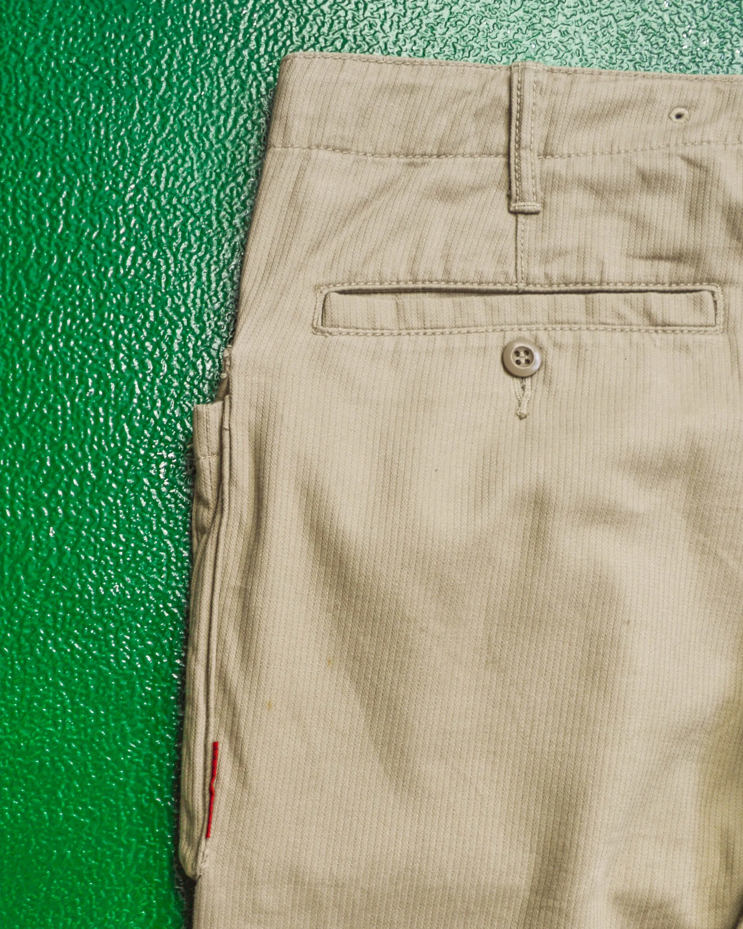 90s Dual Compartment Patch Pocket Tan Cargo Pants (~32~)