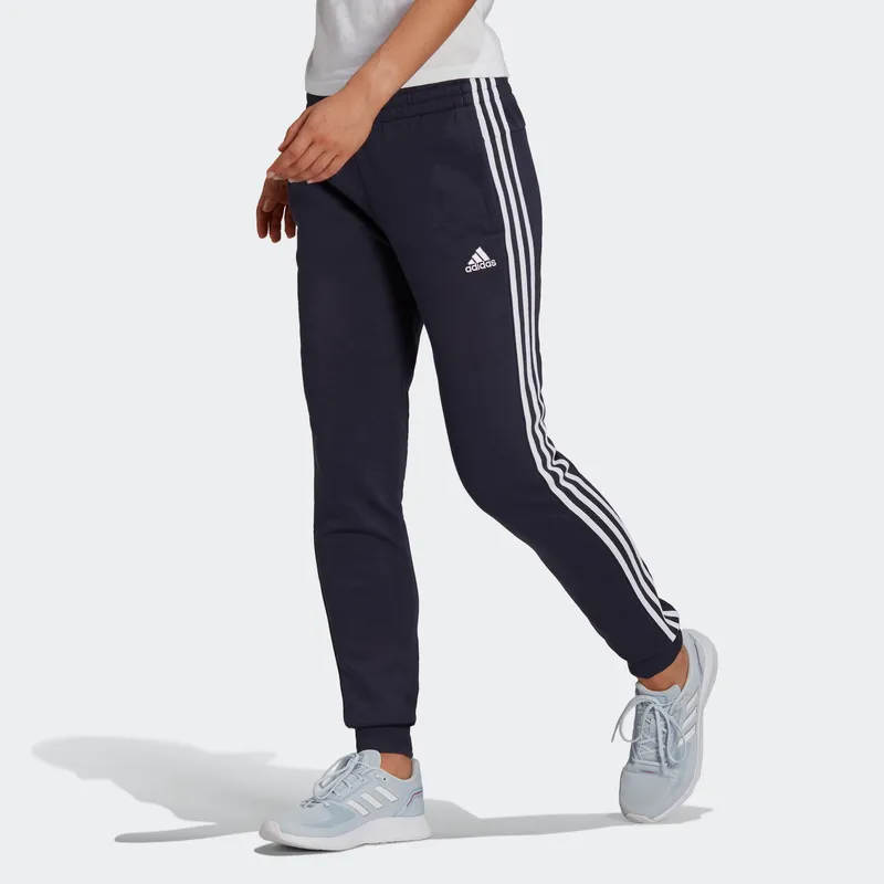 Adidas Womens Essentials Fleece 3-Stripes Pants