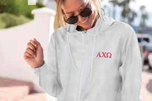 Alpha Chi Omega Windbreaker Jacket - Letters