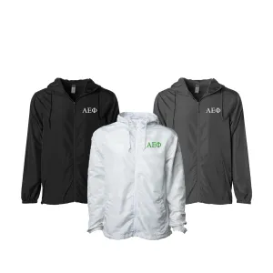 Alpha Epsilon Phi Windbreaker Jacket - Letters