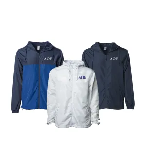Alpha Omega Epsilon Windbreaker Jacket - Letters