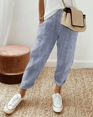 AMARA - STRIPED PANTS