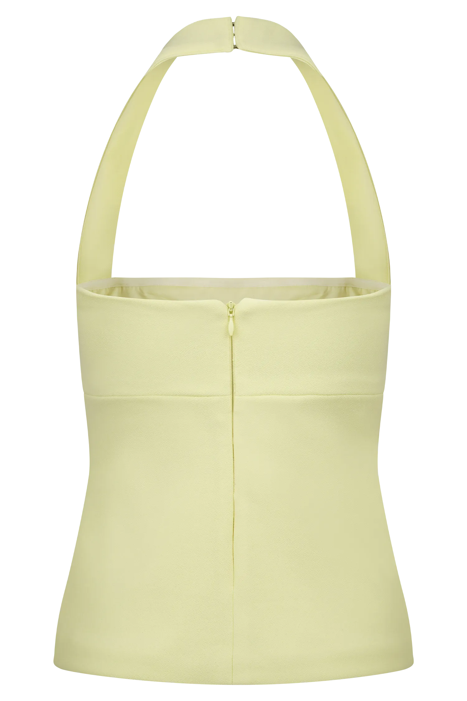 Amelita Suiting Halter Top - Pale Lemon