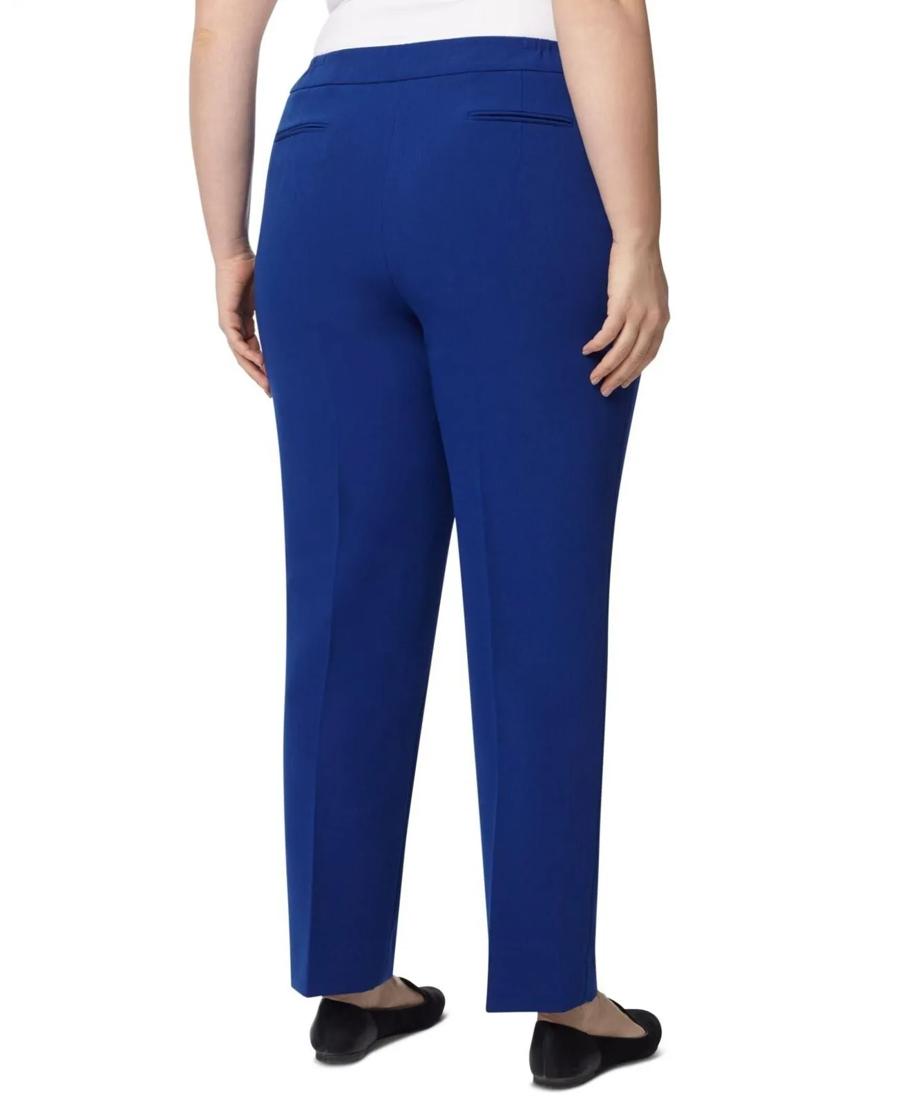 Anne Klein Womens Plus Size Bowie Straight-Leg Pants 10771966