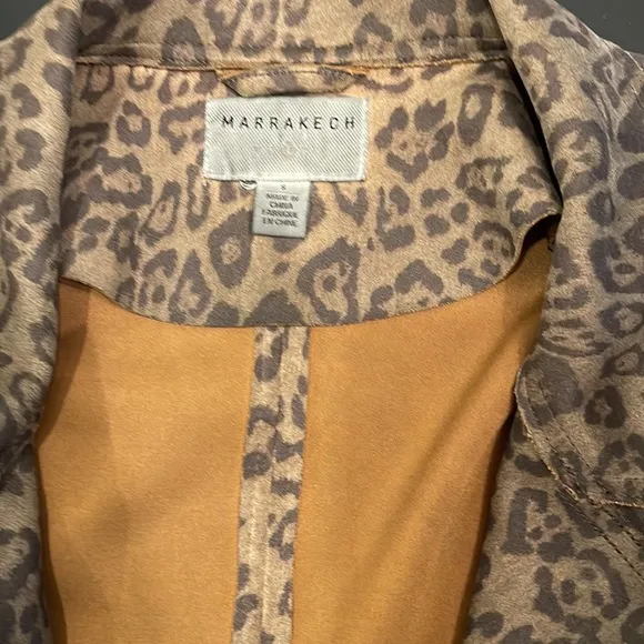 Anthropologie Marrakech Faux Suede Moto Jacket Size S