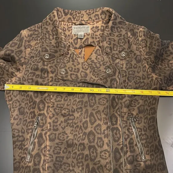Anthropologie Marrakech Faux Suede Moto Jacket Size S