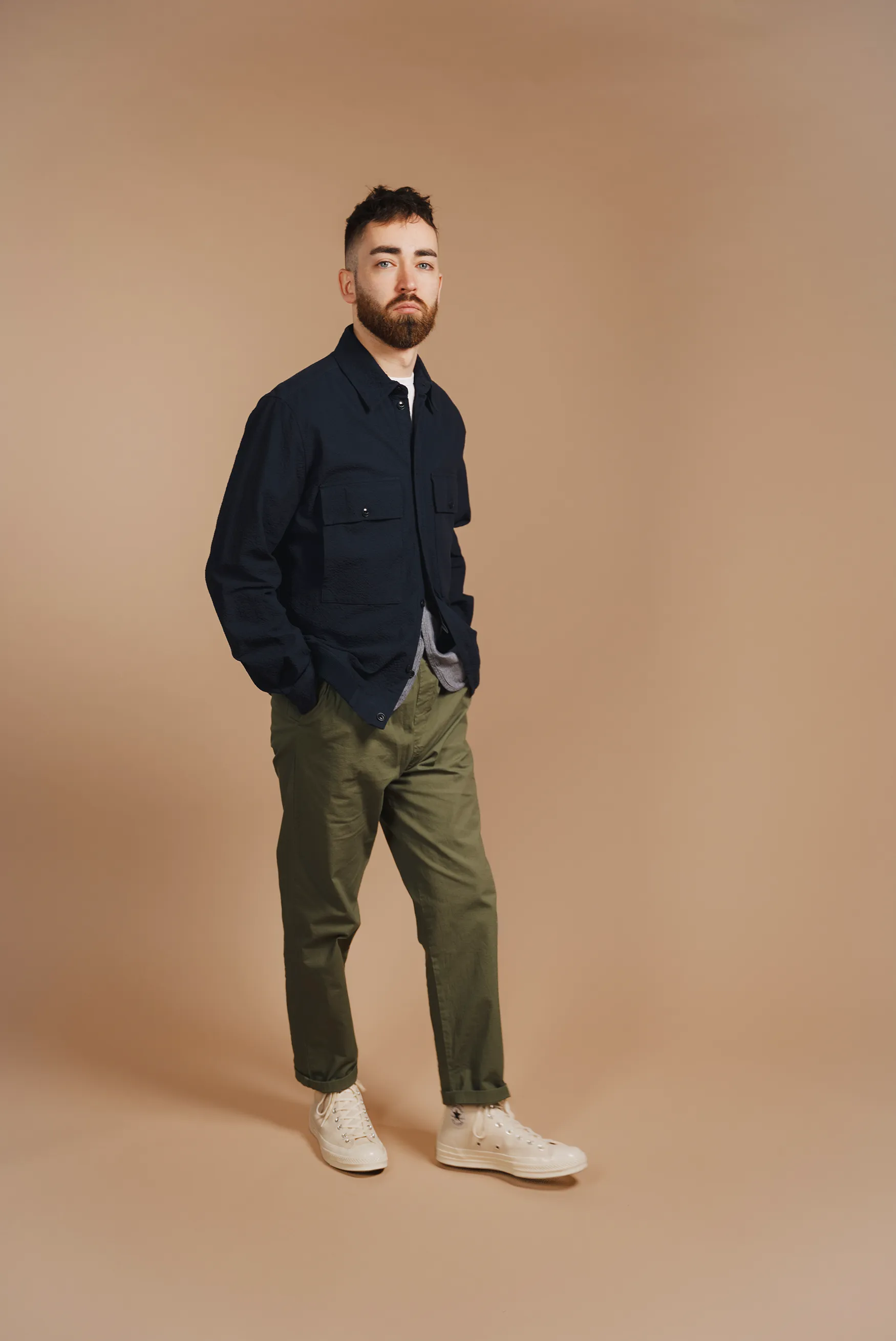 Archive Seersucker Photographer Overshirt