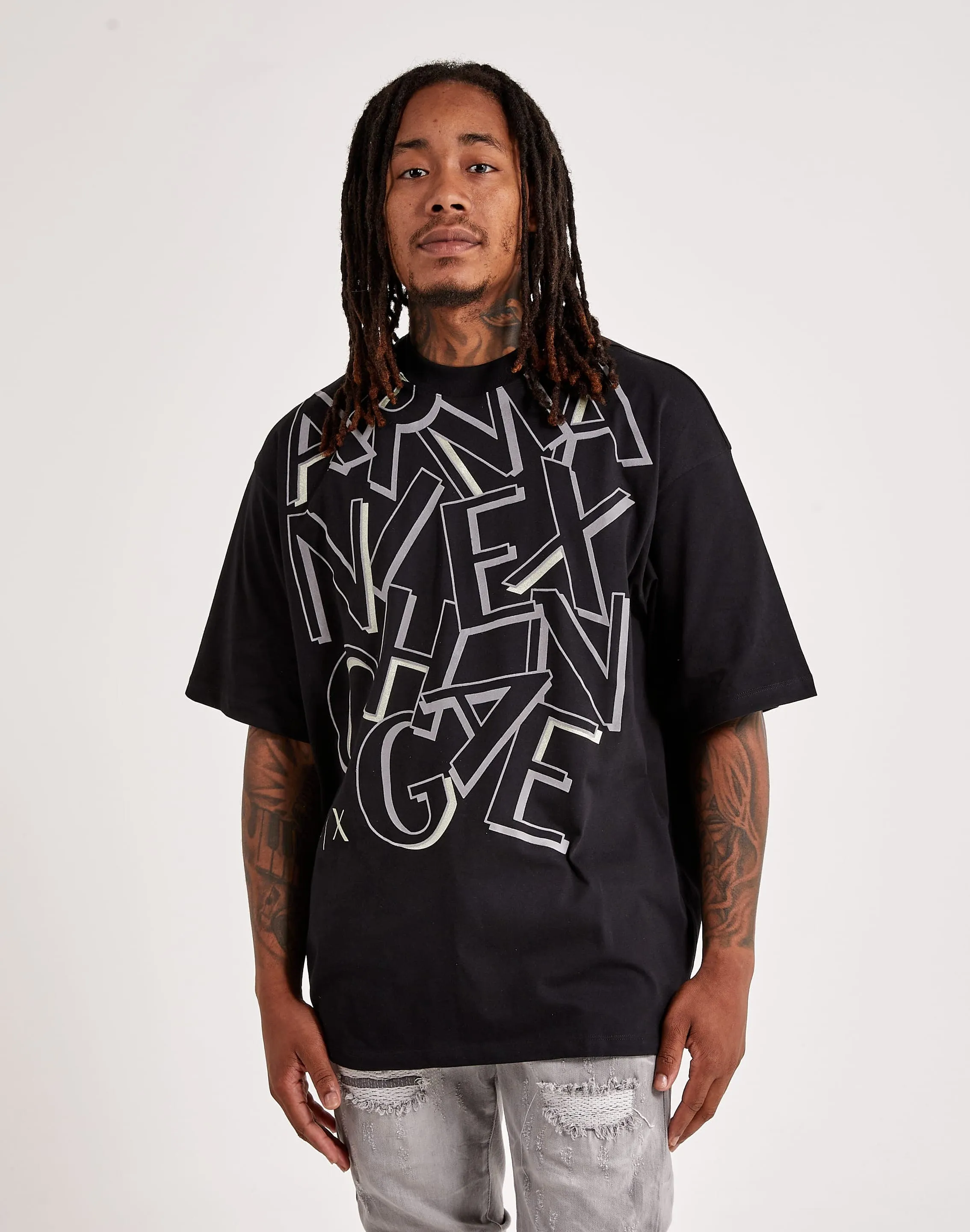 Armani Exchange Falling Logo Tee