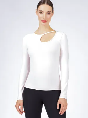 ATMAN LONG SLEEVE CUTOUT TEE