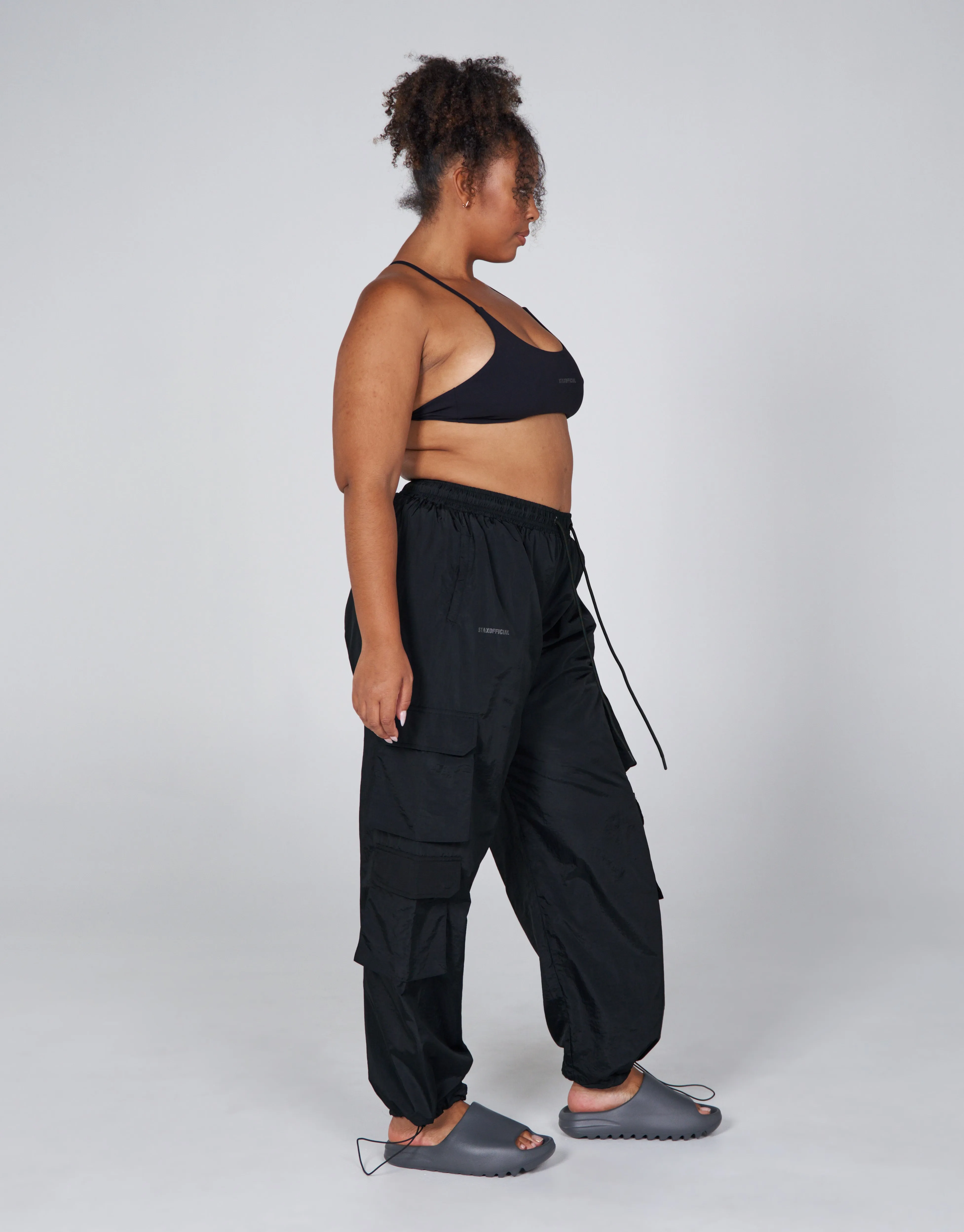 AW Crete Parachute Pants- Storm (Black)