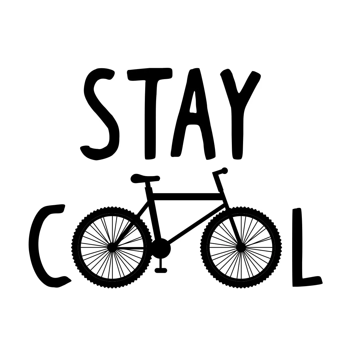 Balti UNISEX marškinėliai "Stay cool“