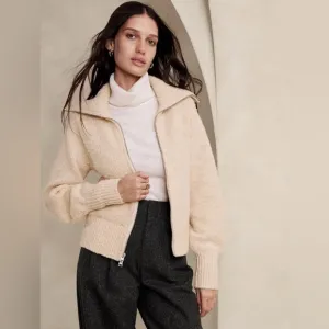 Banana Republic Austral Wool Sweater Jacket