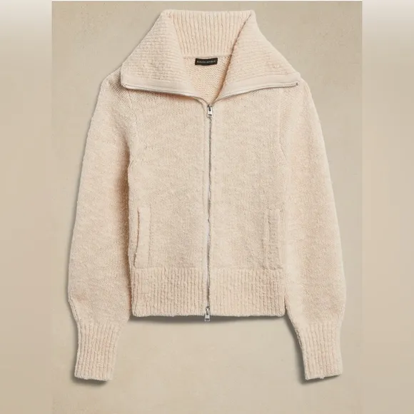 Banana Republic Austral Wool Sweater Jacket