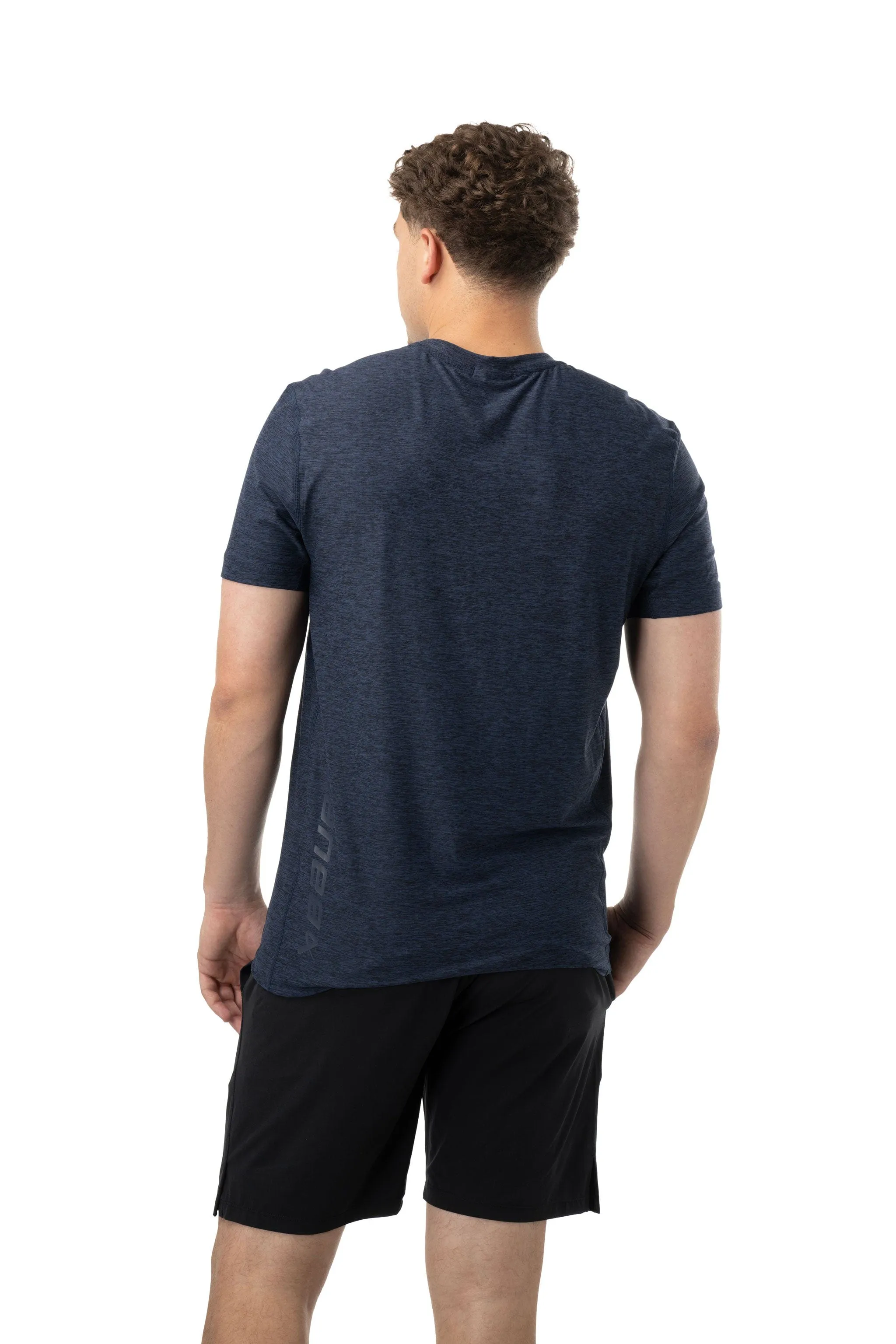 Bauer FLC Core Tech Shortsleeve Shirt - Navy
