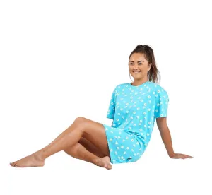 Bb Womens Daisy Bamboo/Cotton Night-Tee-Tiffany