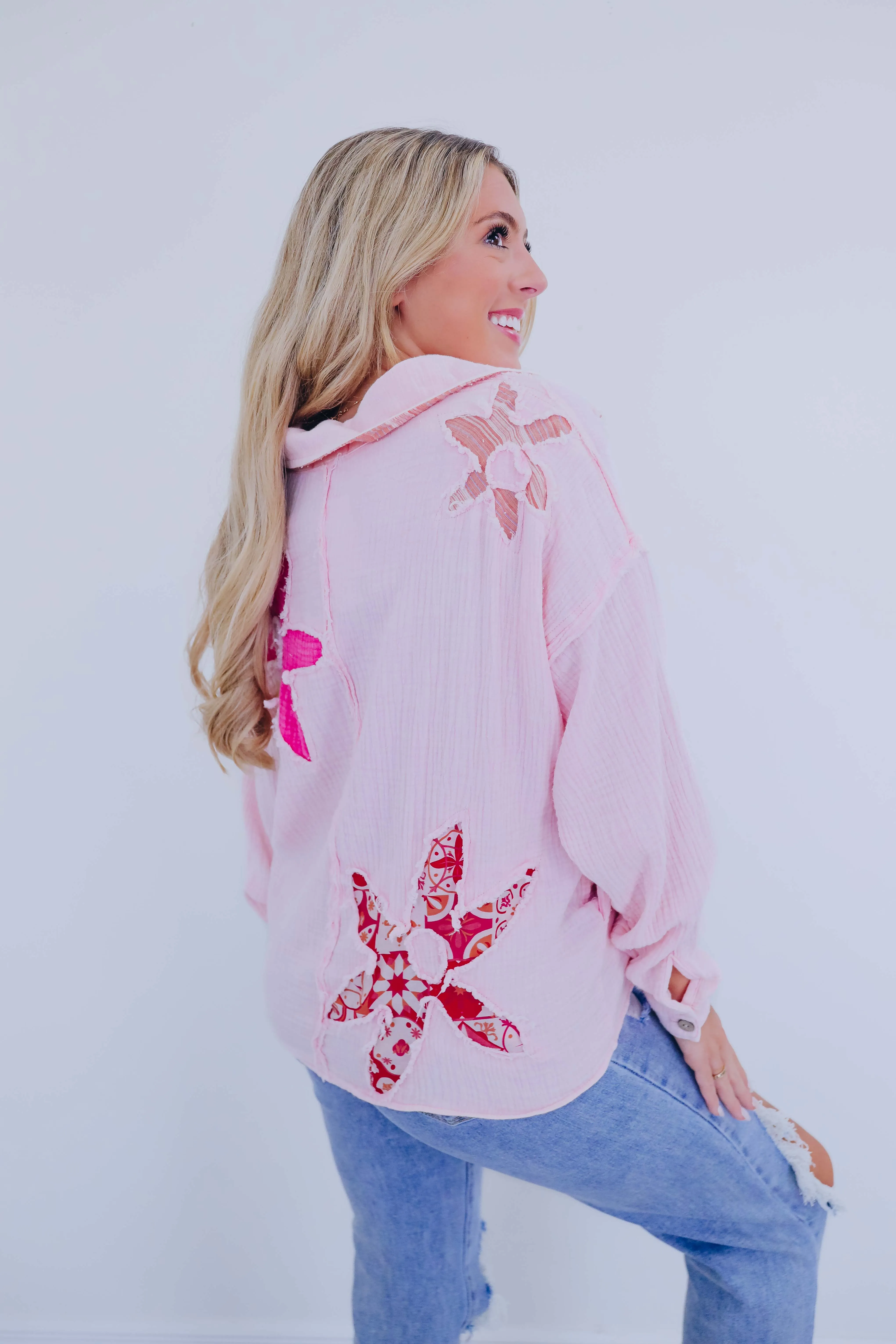 ***Beachy Chic Button Up Shirt By Oli & Hali - 2 Colors SAMPLE