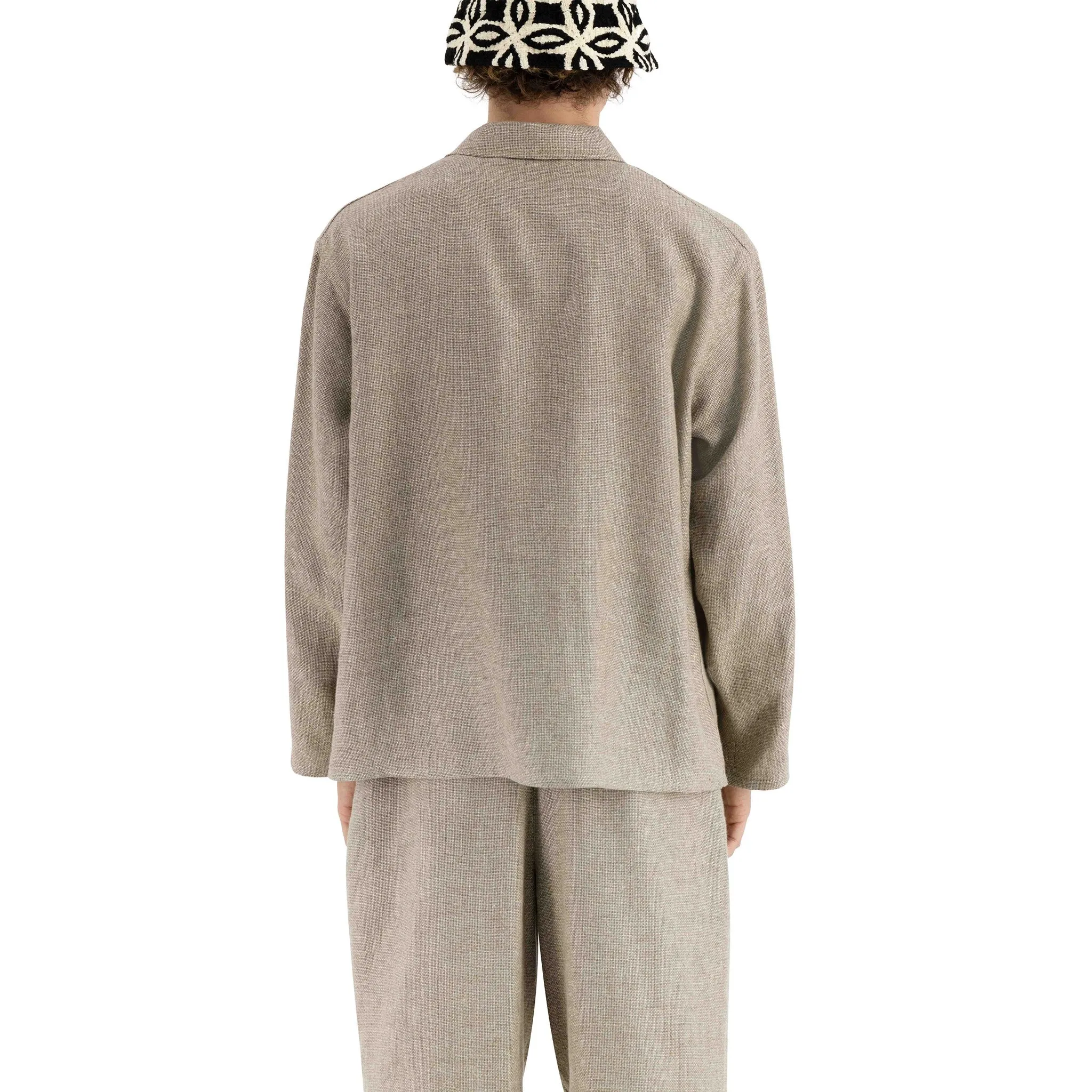 Bill Unlined Workwear Jacket Beige Grey