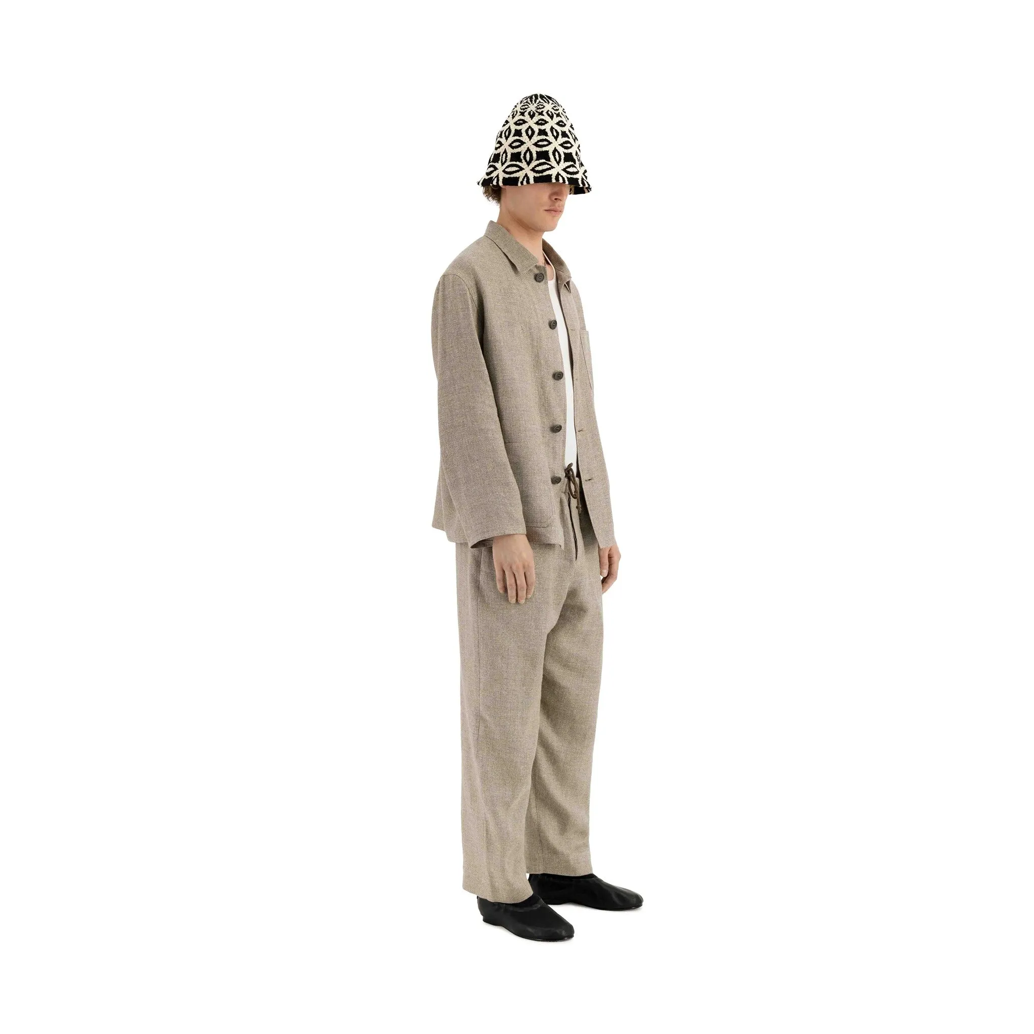 Bill Unlined Workwear Jacket Beige Grey
