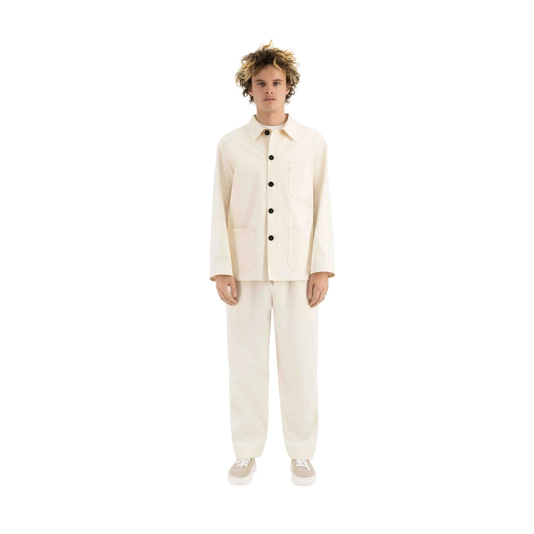 Bill Unlined Workwear Jacket Natural White