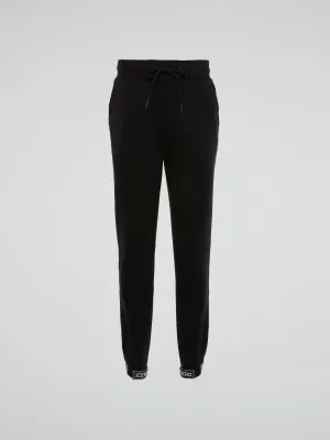 Black Logo Edge Trousers
