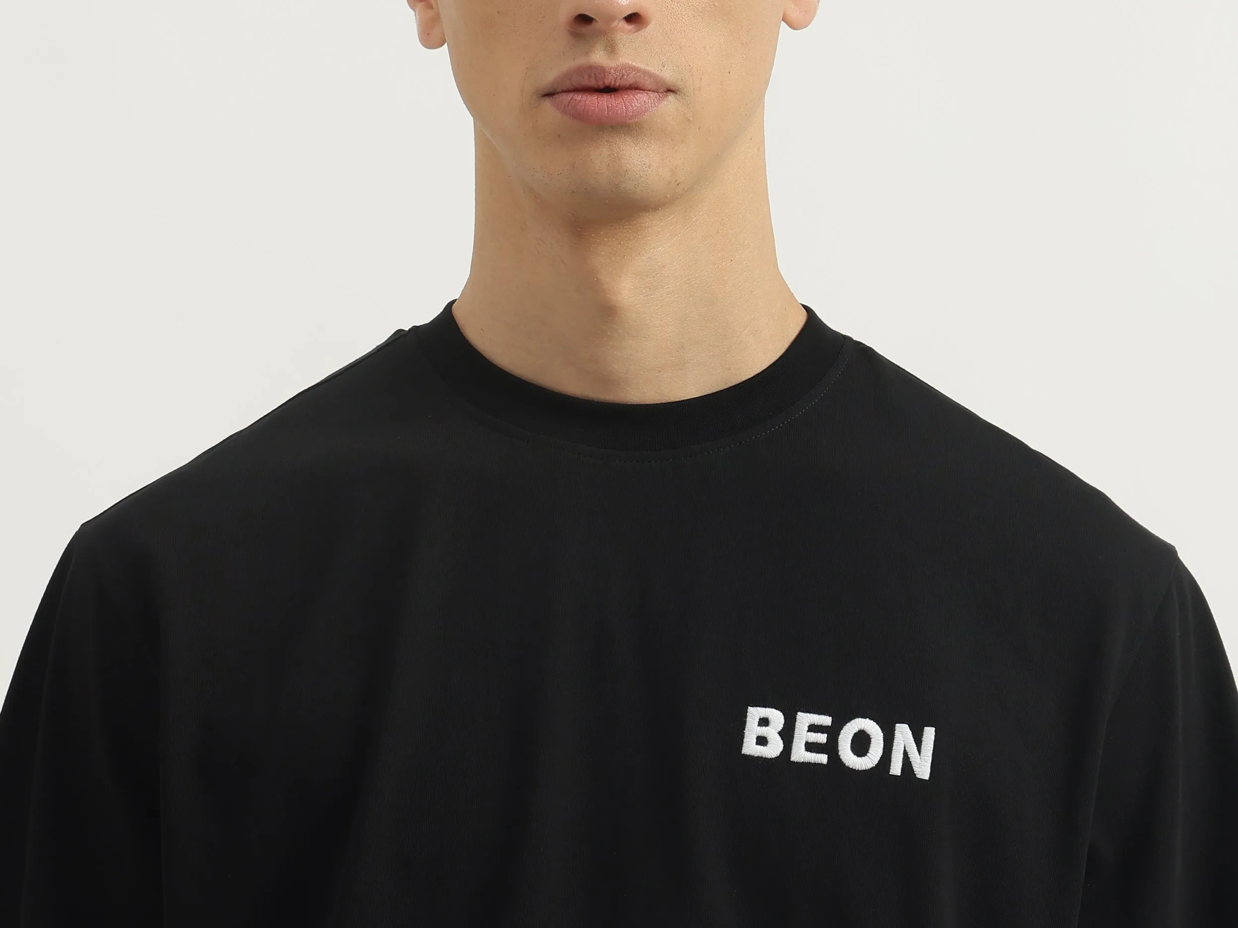 Boxy Fit Round Neck Printed Tshirt