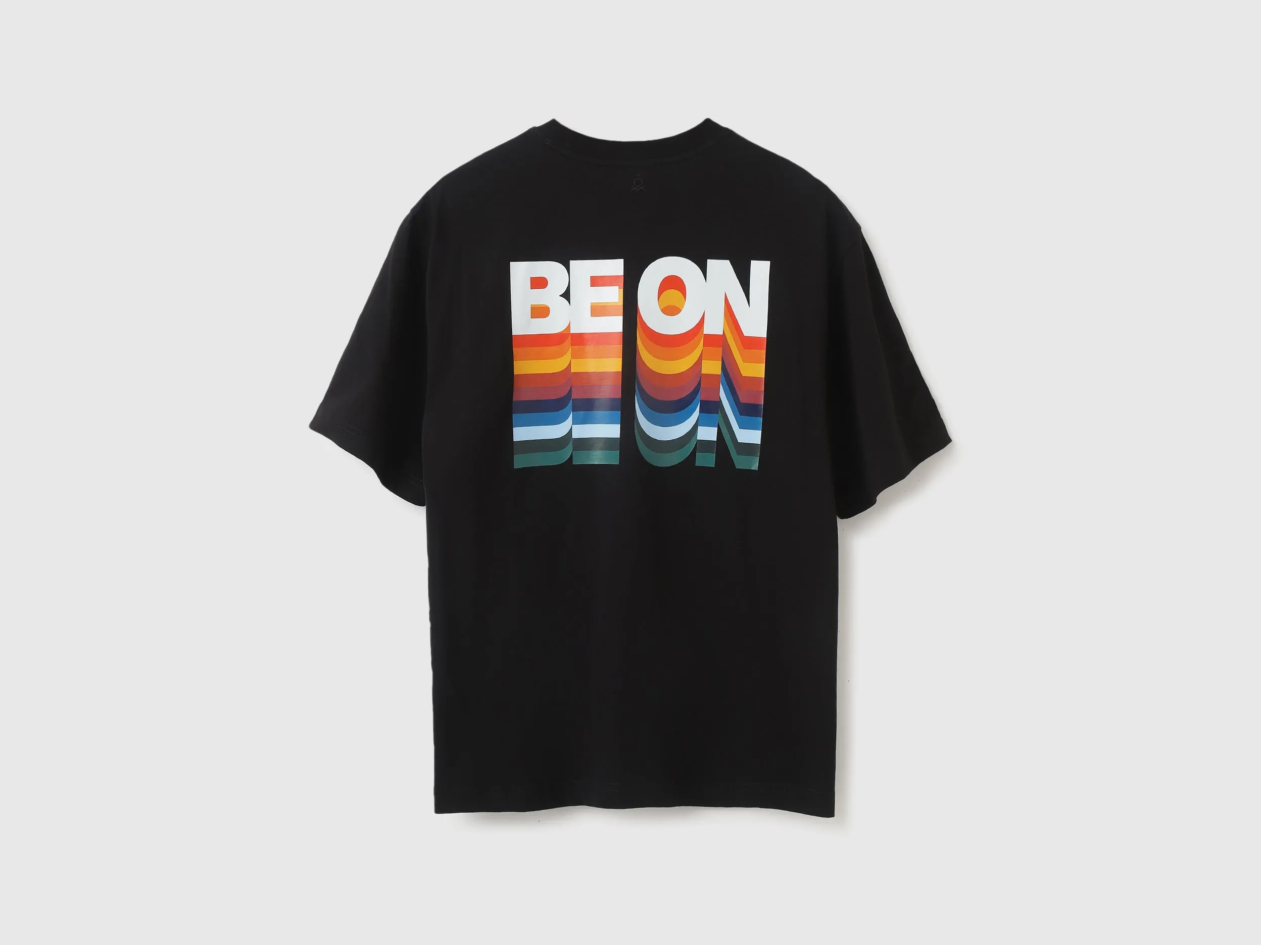 Boxy Fit Round Neck Printed Tshirt