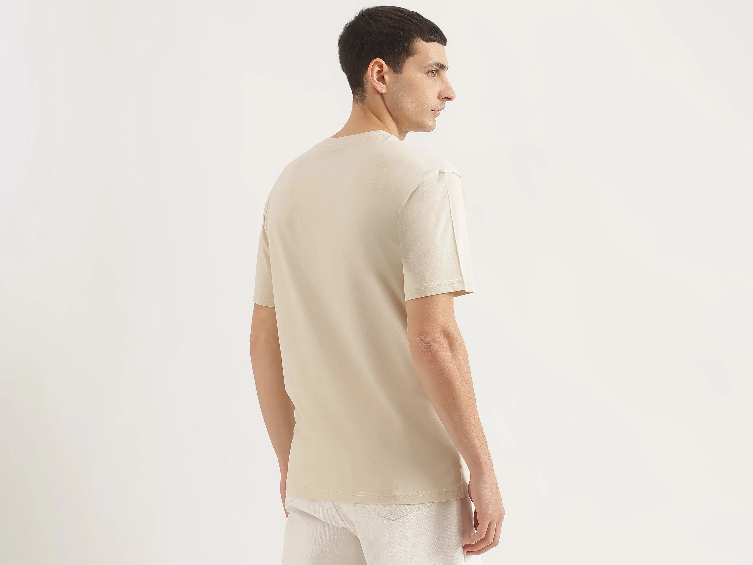 Boxy Fit Round Neck Solid T-Shirt