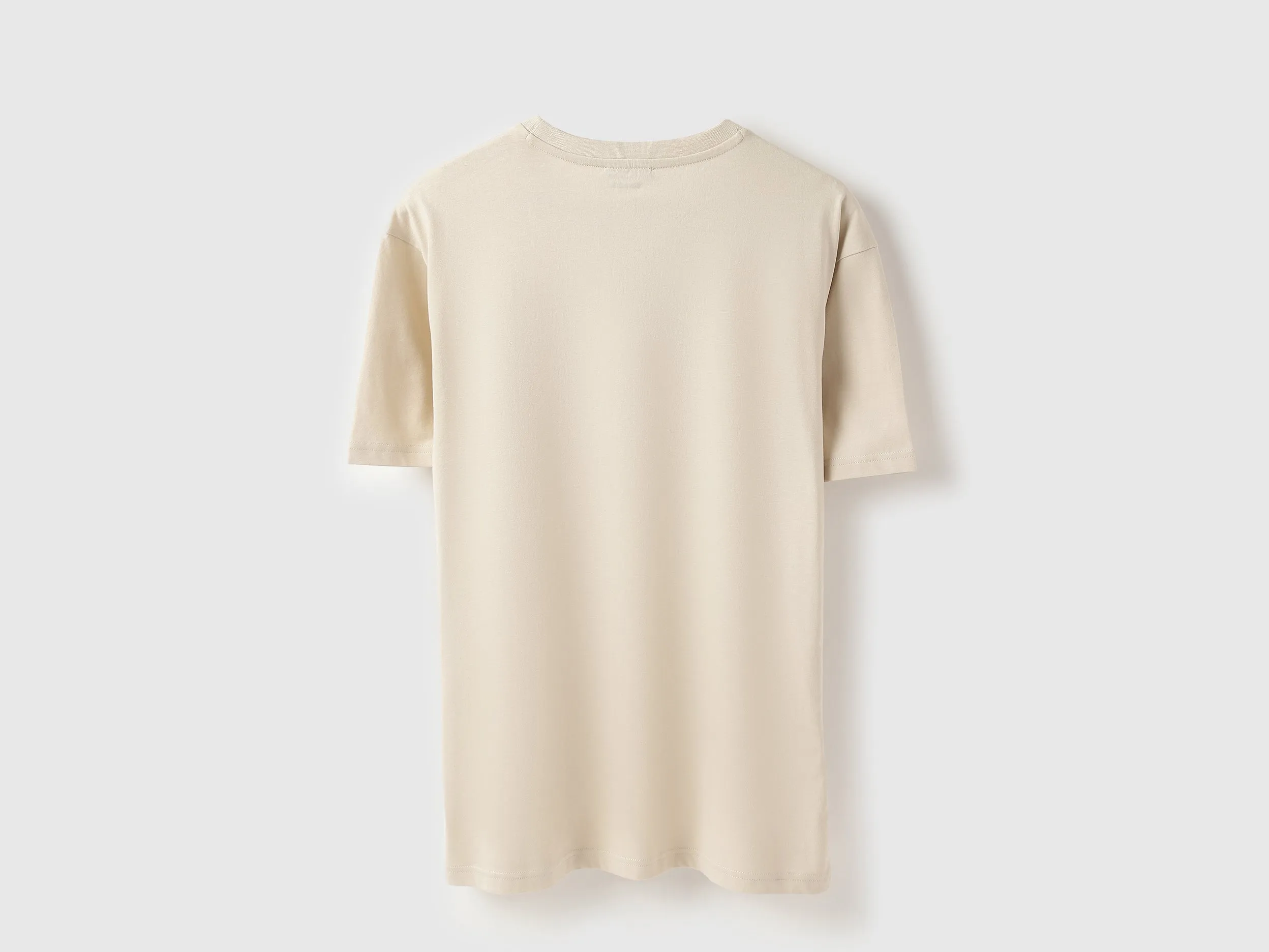 Boxy Fit Round Neck Solid T-Shirt